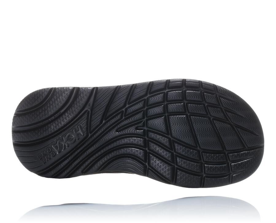 Sandalias Hoka One One Mujer - Ora Recovery Flip - Negras - DPC209471